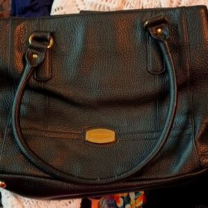 Black Tignanello satchel purse